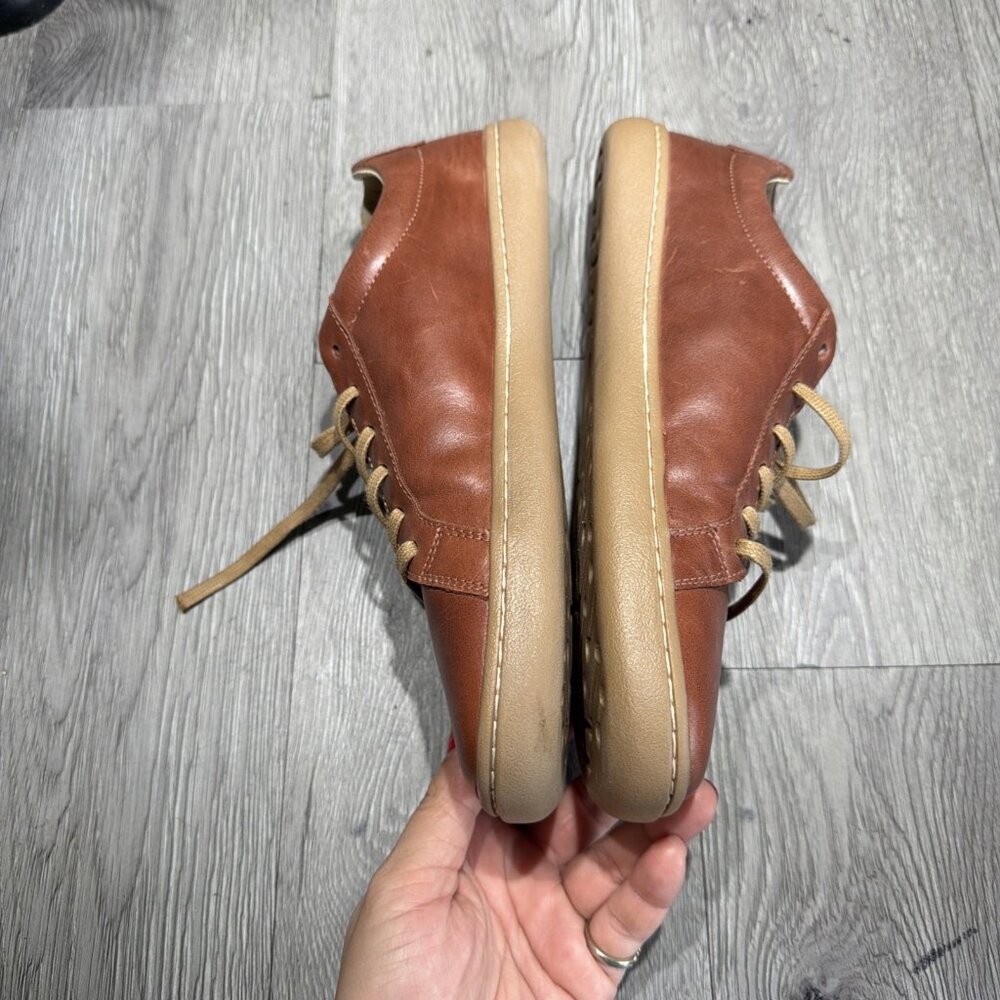 Origo Men’s Everyday Barefoot Minimalist Sneaker Sz 8 Brown Leather Shoe - Picture 8 of 10